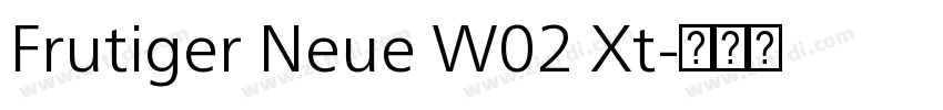 Frutiger Neue W02 Xt字体转换